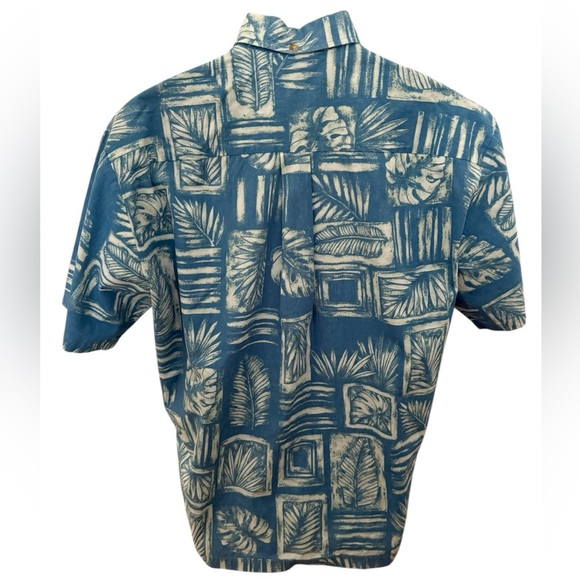 COOKE STREET Blue Hawaii Aloha Shirt Men L Large - Picture 3 of 5
